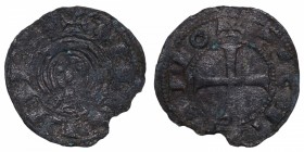 1109-1126. Urraca I. Ceca genérica. Dinero. Ve. Roturas. Atractiva. Muy RARA. (MBC+). Est.1250.