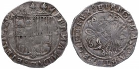 1469-1504. Reyes Católicos (1469-1504). 1 real. Ag. 6,93 g. Atractiva. EBC-. Est.90.