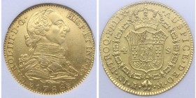 1788. Carlos III (1759-1788). Madrid. 4 escudos. M. Au. NNC MS 62. Bella. Brillo original. EBC+. Est.750.