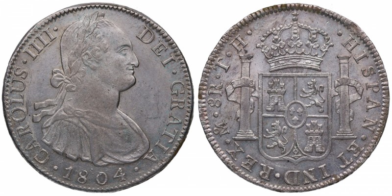 1804. Carlos IV (1788-1808). México. 8 reales. TH. Ag. Bella. Brillo original. E...