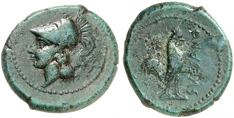 GRIECHISCHE MÜNZEN. KAMPANIEN. - Suessa Aurunca. 
Bronze, 268-240 v. Chr. Athen...