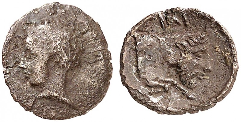 GRIECHISCHE MÜNZEN. SIZILIEN. - Panormos. 
Silberlitra, 405-380 v. Chr., punisc...