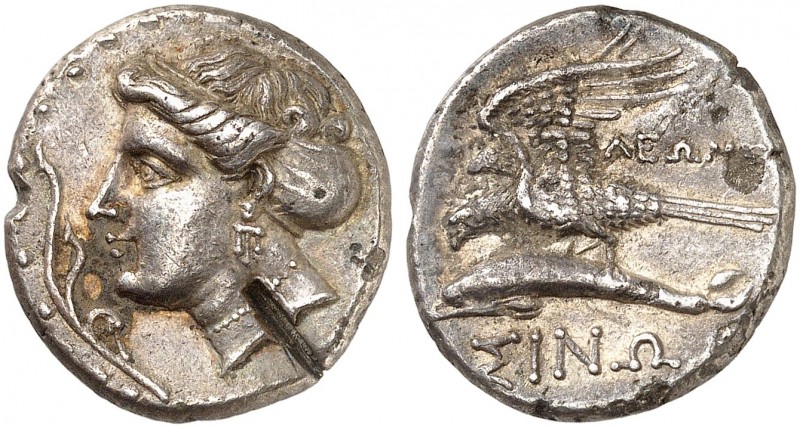 GRIECHISCHE MÜNZEN. PAPHLAGONIEN. - Sinope. 
Aiginetische Drachme, 360-320 v. C...