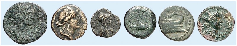 GRIECHISCHE MÜNZEN. PHRYGIEN UND LYKIEN. 
Lot von 12 Stück: Bronzen von Ankyra,...