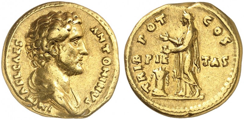 RÖMISCHE MÜNZEN. RÖMISCHE KAISERZEIT. Antoninus Pius Caesar, 138, unter Hadrianu...