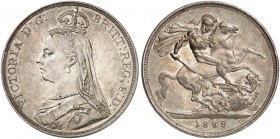 EUROPA. ENGLAND. Victoria, 1837-1901. 
Crown 1889.
Dav. 107, S. 3921 vz