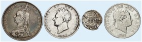 EUROPA. ENGLAND. Lot. 
Lot von 120 Stück: Diverse Münzen, 1/2 Farthing - Crown, Mutterland und Dominions.
s - St
