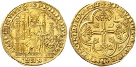 EUROPA. FRANKREICH. - Königreich. Philippe VI. de Valois, 1328-1350. 
Écu d'or à la chaise o. J. (1337).
Friedb. 270, Dupl. 249 Gold f. vz