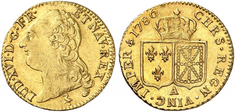 EUROPA. FRANKREICH. - Königreich. Louis XVI., 1774-1792. 
Louis d'or à la tête ...