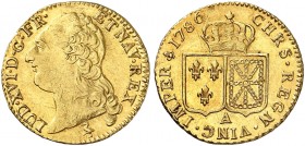 EUROPA. FRANKREICH. - Königreich. Louis XVI., 1774-1792. 
Louis d'or à la tête nue 1786, A - Paris.
Friedb. 475, Dupl. 1707, Gad. 361 Gold min. just...
