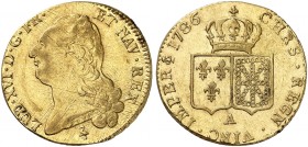 EUROPA. FRANKREICH. - Königreich. Louis XVI., 1774-1792. 
Doppelter Louis d'or à la tête nue 1786, A - Paris.
Friedb. 474, Dupl. 1706, Gad. 363 Gold...