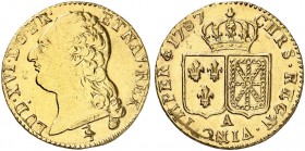 EUROPA. FRANKREICH. - Königreich. Louis XVI., 1774-1792. 
Louis d'or à la tête nue 1787, A - Paris.
Friedb. 475, Dupl. 1707, Gad. 361 Gold ss - vz...