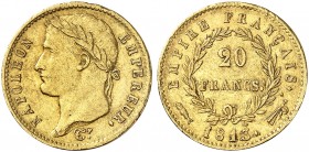 EUROPA. FRANKREICH. - Königreich. Napoléon I., 1804-1814. 
20 Francs 1813, Utrecht.
Friedb. 521, Gad. 1025, Schlumb. 106 Gold ss+