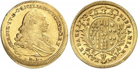 EUROPA. - NEAPEL UND SIZILIEN. Ferdinando IV. di Borbone, 1759-1816. 
6 Ducati 1773.
Friedb. 849, Fabrizi 357/4, Gigante 21, Schlumb. 493 Gold ss - ...
