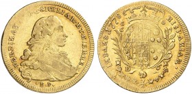 EUROPA. - NEAPEL UND SIZILIEN. Ferdinando IV. di Borbone, 1759-1816. 
6 Ducati 1778.
Friedb. 849, Fabrizi 357/9, Pagani 26, Schlumb. 499 Gold l. jus...