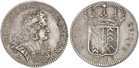 EUROPA. - NEUENBURG. Friedrich I. von Preussen, 1707-1713. 
1/4 Taler 1713, für Neuenburg.
D. T. 984, HMZ 2-699b l. Prägeschwäche, ss