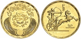 ÜBRIGES AUSLAND. ÄGYPTEN. - 1. Republik, 1953-1958. 
Pound 1955.
Friedb. 40, KM 387 Gold vz