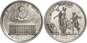 Franz II. (I.), 1792-1835. 
Silbermedaille 1811 (von F. Detler, 48,1 mm), auf die Stiftung des Johanneums in Graz. Büste von Erzherzog Johann über Ge...