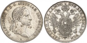 Franz II. (I.), 1792-1835. 
Taler 1832, Wien.
Dav. 11, Voglh. 308 / IV, Her. 362 kl. Rdf., ss+