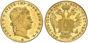Ferdinand I., 1835-1848. 
Ein vierzehntes Exemplar.
Gold vz - St / St