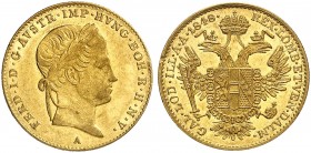 Ferdinand I., 1835-1848. 
Ein drittes Exemplar.
Gold vz