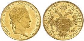 Ferdinand I., 1835-1848. 
Ein viertes Exemplar.
Gold vz