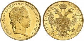 Ferdinand I., 1835-1848. 
Ein siebtes Exemplar.
Gold vz - St