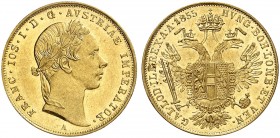 Franz Joseph I., 1848-1916. 
Ein viertes Exemplar.
Gold vz / vz - St