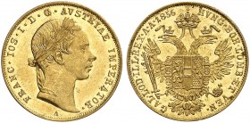 Franz Joseph I., 1848-1916. 
Ein drittes Exemplar.
Gold vz / vz - St