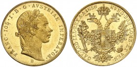 Franz Joseph I., 1848-1916. 
Ein zweites Exemplar.
Gold vz - St