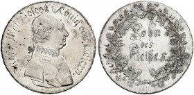 BAYERN. Maximilian IV. (I.) Joseph, 1799-1825. 
1/2 Schulpreistaler o. J.
AKS 62, J. 17 l. justiert, vz