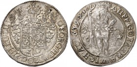 BRAUNSCHWEIG - CALENBERG - HANNOVER. Georg, 1636-1641. 
Taler 1639, Zellerfeld.
Dav. 6508, Welter 1454 f. vz