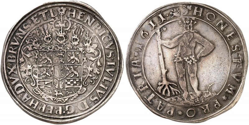 BRAUNSCHWEIG - WOLFENBÜTTEL. Heinrich Julius, 1589-1613. 
Taler 1611, Zellerfel...