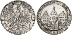 FRANKFURT. - Stadt. 
Vereinstaler 1863, "FÜRSTENTAG".
Thun 147, AKS 45, J. 52 vz