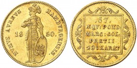 HAMBURG. - Stadt. 
Dukat 1850.
Friedb. 1141, D. S. 78, AKS 8, J. 91, Schlumb. 324 Gold ss - vz
