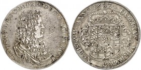 JÜLICH - BERG. Johann Wilhelm II., 1679-1716. 
Taler 1682, Mülheim.
Dav. 6870, Noss 738 RR ! ss+