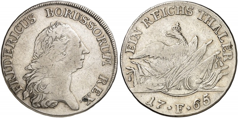 PREUSSEN. Friedrich II., "der Große", 1740-1786. 
Taler 1765, Magdeburg.
Dav. ...