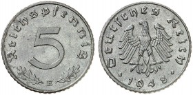 J. 374, EPA 25 
5 Reichspfennig 1948 E. RR !
vz
