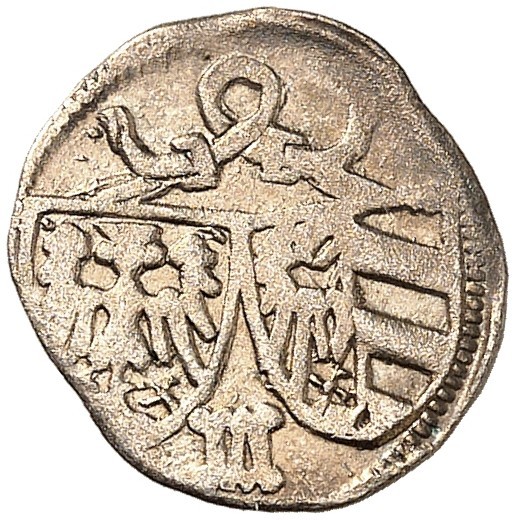 Pfennig o. J. (1495-1510).
Kellner 119, Slg. Erl. - ss