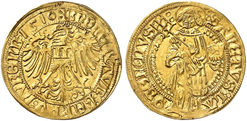 Goldgulden 1510.
Friedb. 1801, Kellner 7, Slg. Erl. 110 Gold f. vz