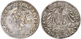 10 Kreuzer 1528, mit Titel Karl V.
Kellner 133, Slg. Erl. 164 ss+