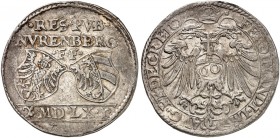 Guldentaler zu 60 Kreuzer 1560, mit Titel Ferdinand I.
Dav. 80, Kellner 141, Slg. Erl. 180 ss+