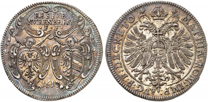 1/2 Guldentaler zu 30 Kreuzer 1613, mit Titel Matthias.
Kellner 161, Slg. Erl. ...