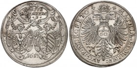 Guldentaler zu 60 Kreuzer 1613, mit Titel Matthias.
Dav. 90, Kellner 151, Slg. Erl. 309 vz - St