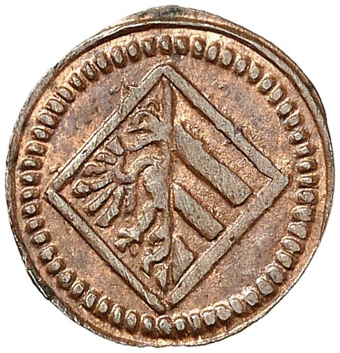 Kipper-Pfennig o. J. (1622).
Kellner 202, Slg. Erl. 494 f. vz