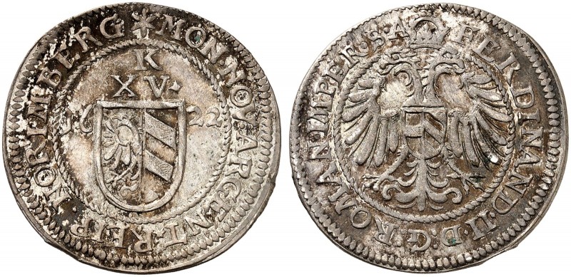 Kipper-15 Kreuzer 1622, mit Titel Ferdinand II.
Kellner 189b, Slg. Erl. 472 kl....