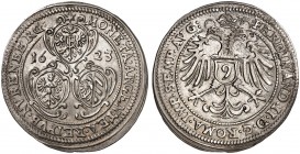 1/9 Taler 1623, mit Titel Ferdinand II.
Kellner 303, Slg. Erl. 464 min. gewellt, f. vz