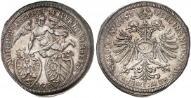 1/2 Guldentaler zu 30 Kreuzer 1628, mit Titel Ferdinand II.
Kellner 214, Slg. Erl. 385 min. Kr., vz+