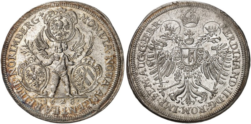 Taler 1628, mit Titel Ferdinand II.
Dav. 5642, Kellner 235, Slg. Erl. 422 f. St