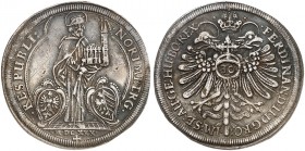 1/2 Guldentaler zu 30 Kreuzer 1630, mit Titel Ferdinand II.
Kellner 215, Slg. Erl. 387 ss